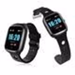 INF Montre intelligente avec positionnement GPS fréquence cardiaque Le noir