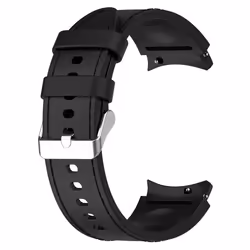 INF Bracelet de montre en silicone de couleur unie pour Samsung Galaxy Watch Le noir S