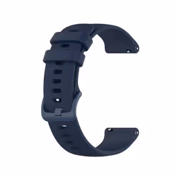 Bracelet de montre en silicone Bleu 20 mm - INF - Sportif - Résistant à leau - Doux et durable