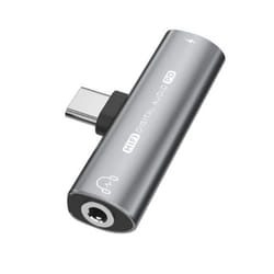 Adaptateur USB-C vers 35 mm - INF - Gris - Écoute de musique - Recharge simultanée - Téléphone mobile
