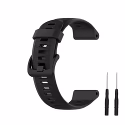 INF Bracelet de montre en silicone Forerunner 945/935 Garmin Fenix 5 Le noir