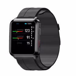 INF Smartwatch avec moniteur doxygène sanguin et de pression artérielle Black