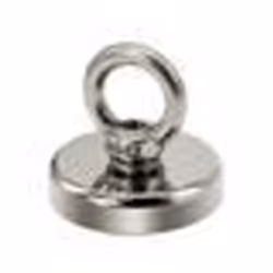 Aimant néodyme - INF - Silver - 42 mm - 61 kg - Idéal pour la pêche et la récupération métallique