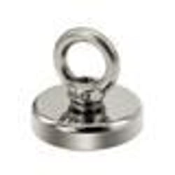 Aimant néodyme - INF - Silver - 42 mm - 61 kg - Idéal pour la pêche et la récupération métallique