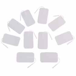INF Lot de 10 coussinets de rechange pour prise 2.0 Patch de massage pour électrode à main Blanc