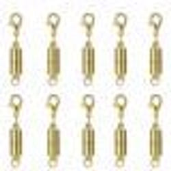 Fermoirs de connecteur de bijoux - INF - Magnétiques - Paquet de 10 - Couleur Or - Mixte