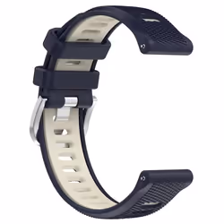 Bracelet silicone Bleu foncé - INF - Bracelet de montre - Water resistant - Verre plastique - Analogique