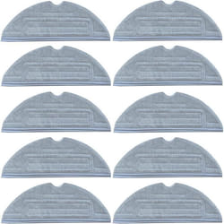INF Paquet de 10 tampons de vadrouille pour Roborock S7/S7 Plus/S7 MaxV/S7 MaxV Ultra Grey