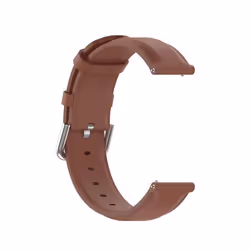Bracelet de montre - INF - Marron - Cuir véritable - 22 mm - Mixte
