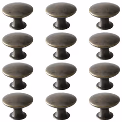 Poignées darmoire - INF - Lot de 12 Bronze - Vis fournies