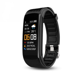 Bracelet dactivité - INF - Noir - Cardiofréquencemètre - Multisport - Rechargeable USB