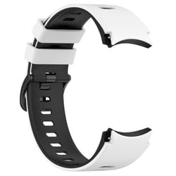 INF Bracelet de remplacement en silicone bicolore pour Samsung Galaxy Watch 4/5/6/6 Blanc