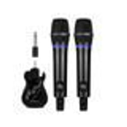 INF Lot de 2 microphones sans fil Bluetooth Reverb avec câble de port Android Multicolore