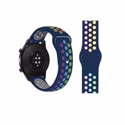 INF Bracelet Silicone Blue 22 mm Samsung Galaxy Watch 3 45mm/Gear S3 Classic Huawei Watch 3 Honor Watch GS 3 Xiaomi Watch S1
