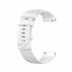 INF Bracelet de montre en silicone Blanc 20 mm