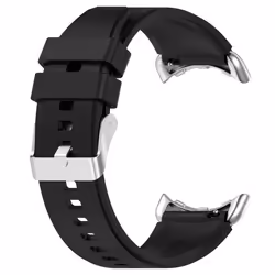 INF Bracelet Silicone Compatible avec Google Pixel Watch 1/2 Le noir