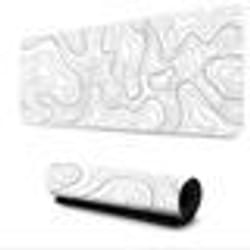 INF Grand papier peint de bureau pour tapis de souris Blanc S
