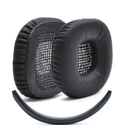 Coussinets doreille - INF - Marshall Major 1/2 - Noir - Remplacement facile - Compatible