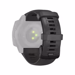 Bracelet de montre en silicone pour Garmin Instinct/Esports/Tide/Solar Le noir