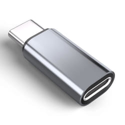 Adaptateur Lightning vers USB-C - INF - Gris - Chargement rapide - Transfert de données - Connecteur mâle