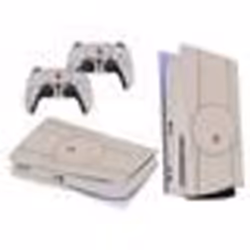 Skin pour console et manette - INF - PS5 - Gris - Blanc - Application facile