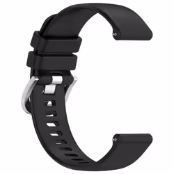 INF Bracelet de montre en silicone 18 mm pour Huawei Watch GT 4 41 mmGarmin Venu 3S Le noir