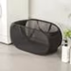 Panier à linge - INF - Pliable - Noir - Contemporain - Grande capacité