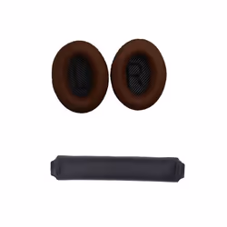 INF Oreillettes et bandeau de remplacement pour écouteurs Bose QC15 QC25 QC35 Café+Noir