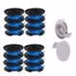 Bobines de rechange - INF - RYOBI - 12 bobines bleues - 2 capuchons gris - Performance optimale