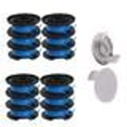 Bobines de rechange - INF - RYOBI - 12 bobines bleues - 2 capuchons gris - Performance optimale