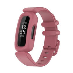 INF Bracelet de montre en silicone pour Fitbit Inspire 2 Fitbit Ace 3 Rouge