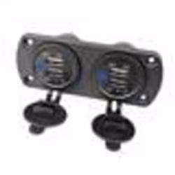Chargeur de voiture - INF - Double USB - Lumière bleue - 2 ports - Compatible voitures et camping-cars