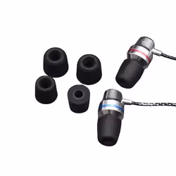 Embouts de remplacement en mousse à mémoire de forme pour écouteurs INF - Petits - Noir