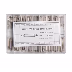 INF Goupilles élastiques 10-27 mm et outils pour le montage des bracelets de montre Argent