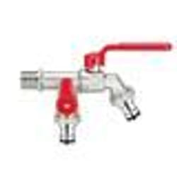 Robinet - INF - Antigel - Double tête - Connexions 1/2 et 3/4 - Arrosage de jardin