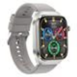 INF Montre intelligente avec ECG fréquence cardiaque tension artérielle sommeil podomètre Gris