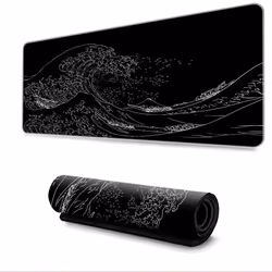 INF Grand tapis de souris étendu pour bureau S vague
