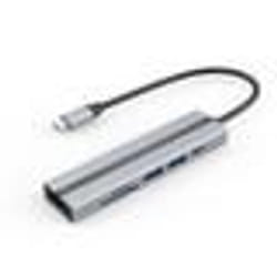 INF Hub USB-C 6-en-1 avec HDMI 4K ports USB 3.0/2.0 lecteur de carte SD/TF