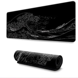 INF Grand tapis de souris étendu pour bureau M vague