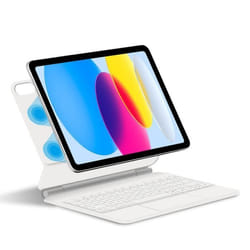 Étui de protection - INF - iPad 10 10.9 - Clavier Bluetooth - Design intelligent - Éclairage réglable