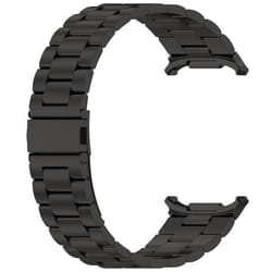 INF Bracelet en Acier Inoxydable Fin à Trois Rangées pour Samsung Watch Ultra 47 mm Le noir