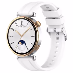 Bracelet de montre en silicone INF pour Huawei GT4 46 mm/GT Runner/GT3 SE 18 mm - Blanc