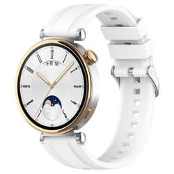 Bracelet de montre en silicone INF pour Huawei GT4 46 mm/GT Runner/GT3 SE 18 mm - Blanc
