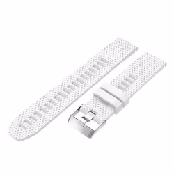 Bracelet pour Montre - INF - Fenix 5S Plus - Silicone Blanc - Ajustement Confortable - Dégagement Rapide