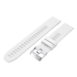Bracelet pour Montre - INF - Fenix 5S Plus - Silicone Blanc - Ajustement Confortable - Dégagement Rapide