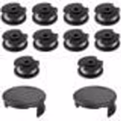 Bobine de fil de rechange - Bosch - 10 bobines et 2 couvercles - Entretien coupe-bordures