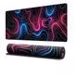 INF Grand tapis de souris étendu pour bureau Le noir XL