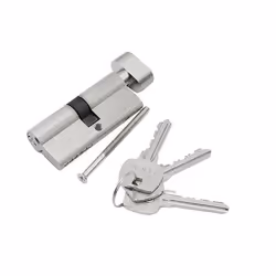 Cylindre de serrure INF - 3 clés - Matériau solide - Ne rouille pas facilement - 90 mm