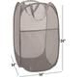 Panier à linge - INF - Pliable - Gris - Contemporain - Accessoires de buanderie