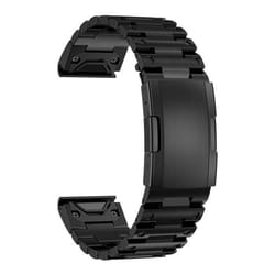 INF Bracelet de montre en titane pour montres Garmin Le noir 26 mm
